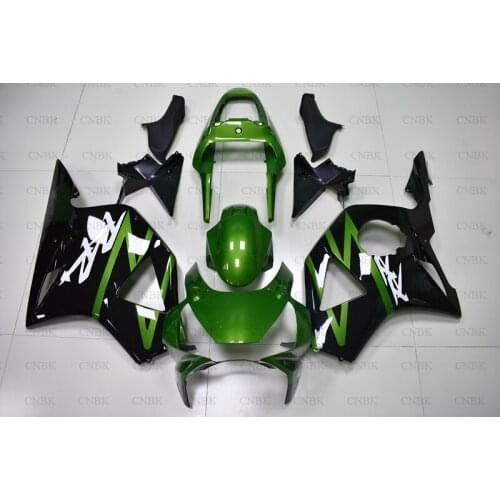 Fairings for CBR954RR 2002 CBR 954 RR Plastic Fairings 03 CBR954RR Bodywork 2002 - 2003 Green Black