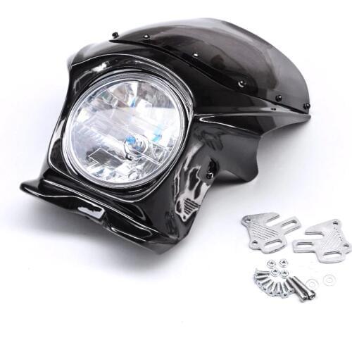 ABS Plastic Front Upper Cowl Nose Fairing Headlight Fit For Honda Suzuki Yamaha Kawasaki Motorcycle