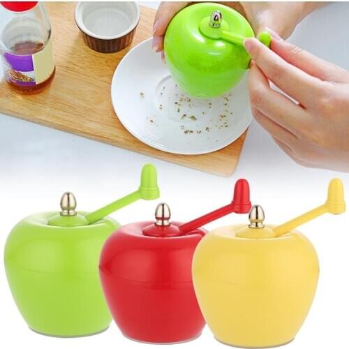 Plastic Fruit Shape Grinder Manual Coffee Grinder Seasoning Pot Pepper Grinder Family Travel Kitchen Supplies Tools
