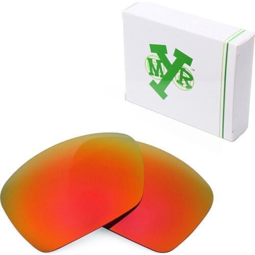 Mryok POLARIZED Replacement Lenses for Oakley Plaintiff Squared Sunglasses Fire Red