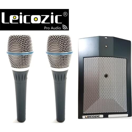 Leicozic dmk3 Professional Drum Mic Kit Instrument microphone 2x Beta 87A condenser microfono 1xBeta 91A Boundary microphone