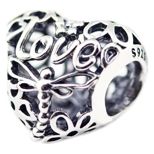 Fits Pandora Bracelet Genuine 925 Sterling Silver Promise of Spring Charms Beads Jewelry Making karlen berloques Wholesale F698