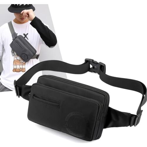 Short Trip Bags Waterproof Men Waist Bag Fashion Men Chest Bag Crossbody Pouch Phone Pouch 2020 Travel Male Hip Waist Pack