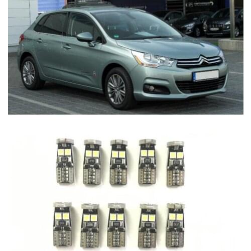 Canbus w5w Led interior lights For citroen c4 c5 c3 C1 C2 C6 C8 BERLINGO C-CROSSER C-ELYSEE SAXO SYNERGIE XANTIA XSARA C-ZERO