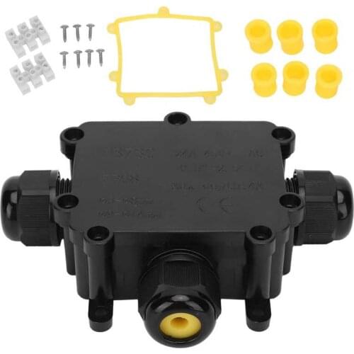 TB730 Waterproof Junction Box 3 Way Outdoor Electrical Cable Connector Case IP68