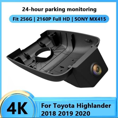For Toyota Highlander 2018 2019 2020 Car Driving Video Recorder DVR Mini Control APP Wifi Camera Full HD 4K Registrator Dash Cam