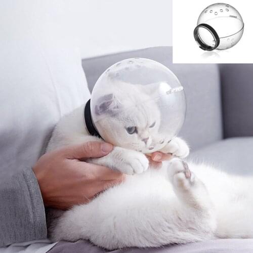 High Quality Safe Breathable Cat Space Hood Anti-licking Injection Anti-bite Mask Headgear Cat Anti-bite Helmet Pet Accessories
