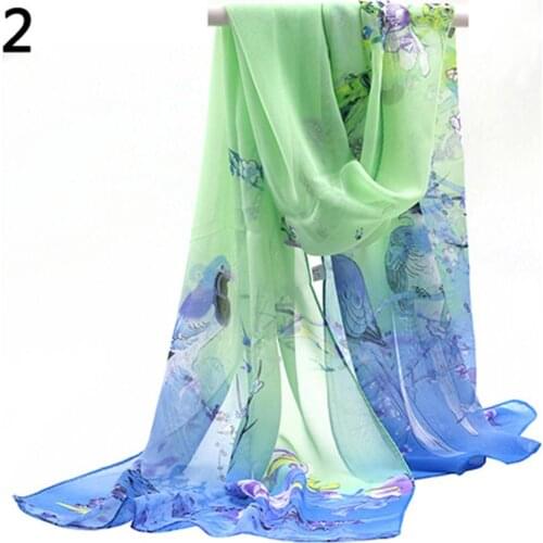 Lady Womens Long Cute Print Scarf Wraps Shawl Soft Scarves New Fashion Women Cut Flowers Hollow Lace Gradient Scarf Spring