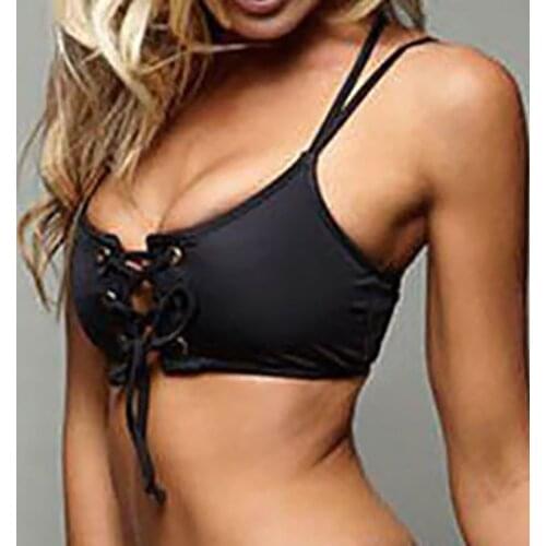 Women Swimsuit Tops Bikini Bandage Push-up Bikini Tops Padded Bra Swimsuit Fashion Sexy Swimwear Beachwear Maillot купальник #25