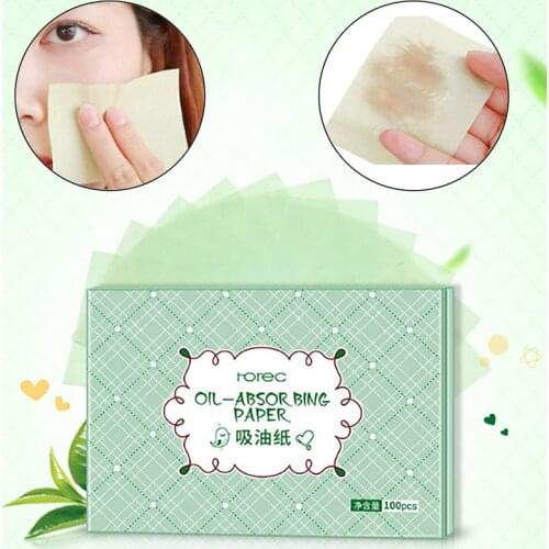 100pcs Facial Oil Control Papers Wipes Sheets Absorbing Face Blotting Clean