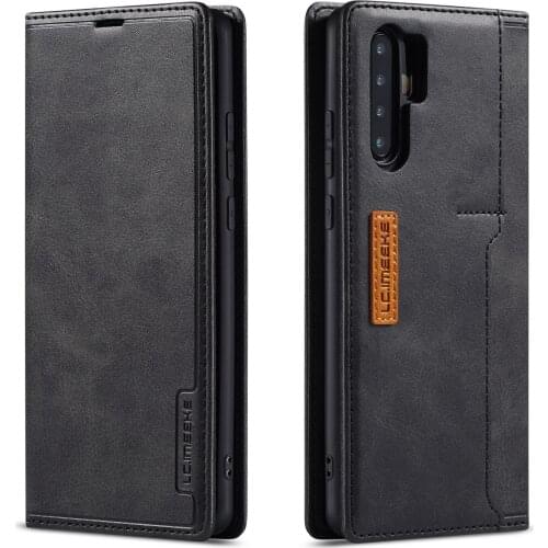 Leather Flip Cover For Huawei P30 Lite P20 Pro Mate 20 Pro Contrast Color Magnetic Holster sim card slot Cover Case for P20 Lite