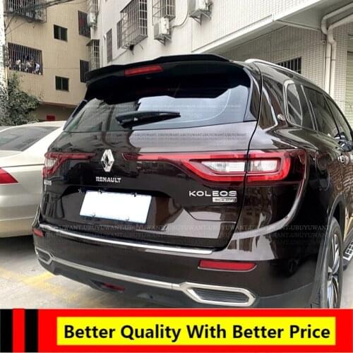 EPFBSQPRear Roof Lip Spoiler For Renault Koleos 2016 2017 2018 2019 2020 Universal Hatchback Spoiler ABS Car Trunk Tail Wing