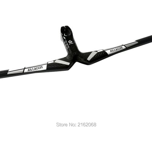 New ASIACOM Mountain bike 3K full carbon fibre bicycle handlebar and stem integratived with computer stent holes MTB Free ship