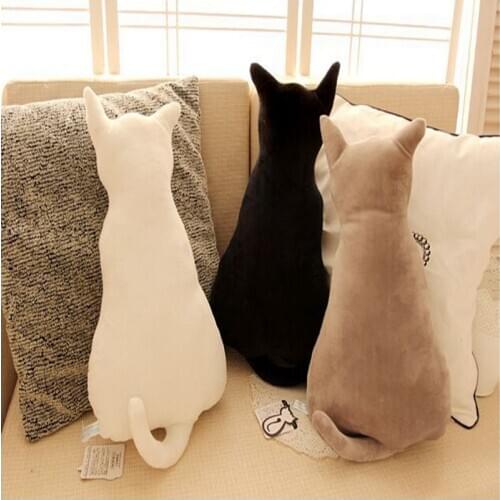 Kawaii Cats Shaped Cute Stuffed Animal Plush Toys Dolls Sofa Decor for kid Home Decoration Head Pillows Creative Gifts