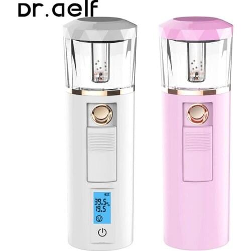 Nano facial steamer charging portable spray water meter face moisturizing handheld cold spray humidifier small portable sprayer