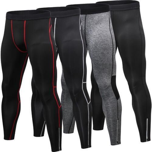New Arrival Zipper Fluorescence Sport Running Pants Men Quick Dry Night Jogging Pant Gym Fitness Nightwear Sport Trousers