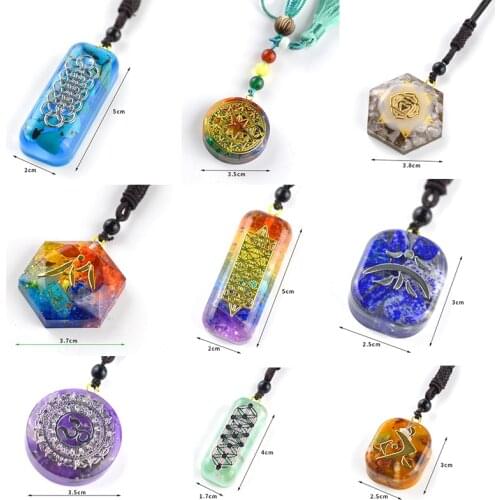 Orgonite Pendant Charms Diy Jewelry Crystal Necklace Handmade Wholesale Pendientes Bijoux Manualidades Colgantes Para Bisutería