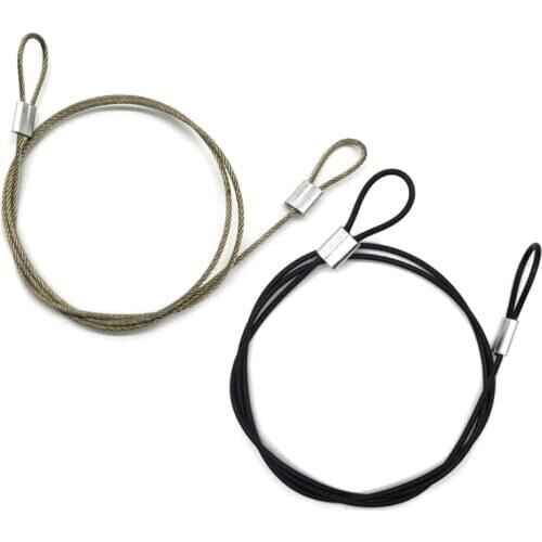 Safety Strap Stainless Steel Tether Lanyard Wrist Hand 60cm For GoPro Camera