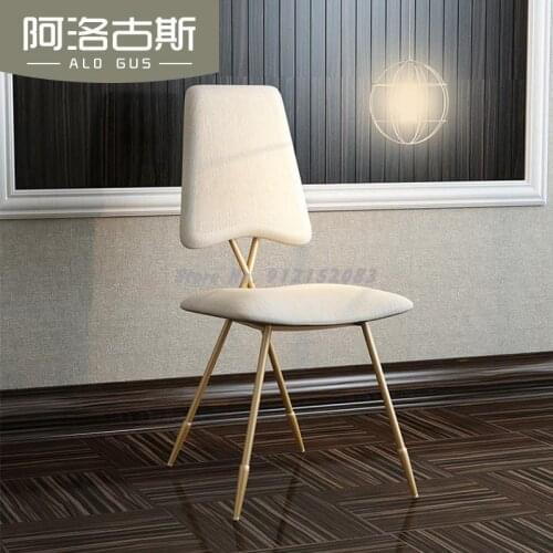 Nordic iron art dressing chair home creative dining chair backrest casual restaurant cafe makeup stool fashion desk