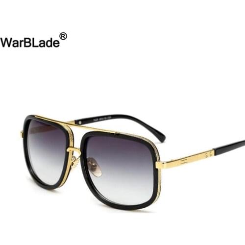 WarBLade New Oversize Square Sunglasses Men Women European Retro Sun Glasses Male Driving Luxury Brand Designer oculos de sol