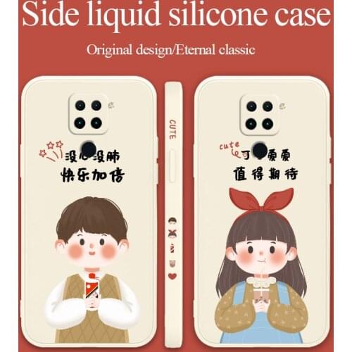 Happy Boy Phone Case For Xiaomi Redmi Note 10 10S 9T 9 8 7 Pro MAX Redmi 9 9A K40 K40pro K30 K20 Liquid Silicone Cover