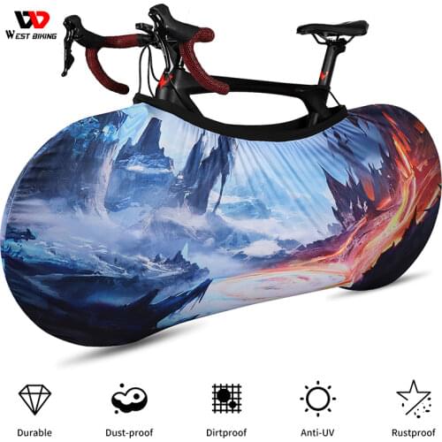 WEST BIKING MTB Bicycle Wheels Cover Storage Bag Dust-Proof Scratch-proof Cover Indoor Protective Gear 26 27.5 29 700C Bike Cove