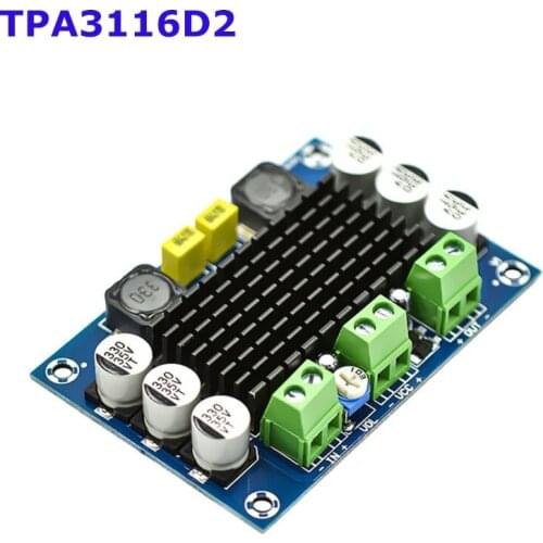 XH-M542 High Power Digital Power Amplifier Board TPA3116D2 Audio Amplifier Module Class Mono 100W 12-26V Digital Audio Amplifier