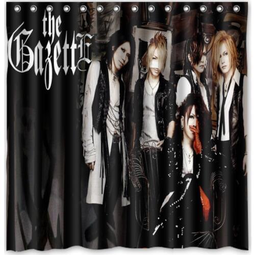 High Quality Custom Waterproof Bathroom Curtains the GazettE Polyester Fabric Shower Curtain 180*180cm