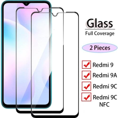 2Pieces Redmi 9C NFC Glass Screen Protector Film For redmi 9A 9 C NFC Protective Glass For xiaomi redmi9A HD Hardness Sheet Glas