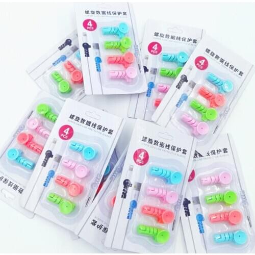 10set(4pcs/set) Charging Cable Protector For Phone Cable holder Cover cable winder For Charger Cord management cable organize