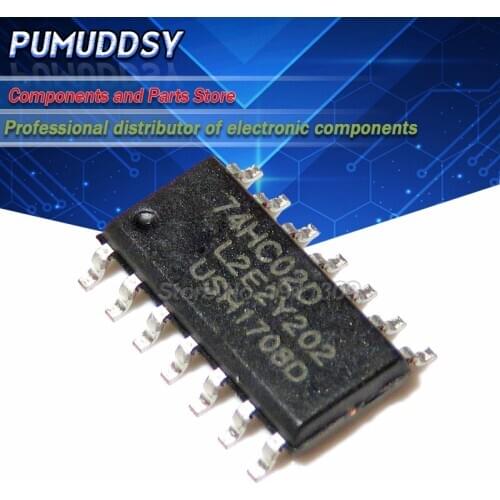 10PCS New 74HC02D 74HC02 SOP14 Logic Chip IC NOT Gate CMOS