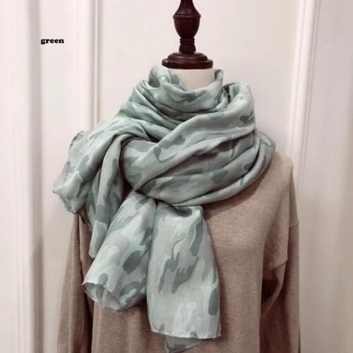 2021 Fashion Newest Camo Printed Pattern Cotton Scarf Shawls 3Colors 10pcs/lot
