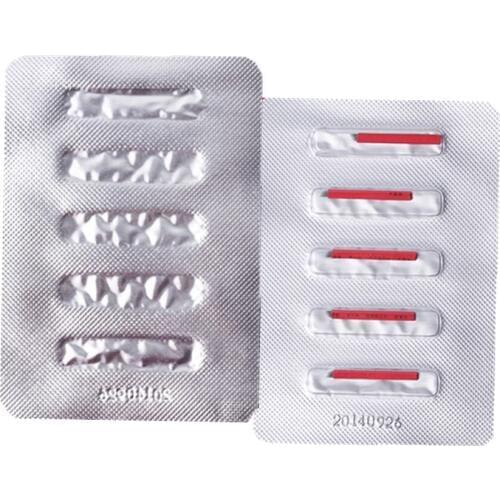 25pcs/lot Blister Packing Red 7Pins Blades Eyebrow Tattoo Needles 5 pcs/pack For Permanent Make
