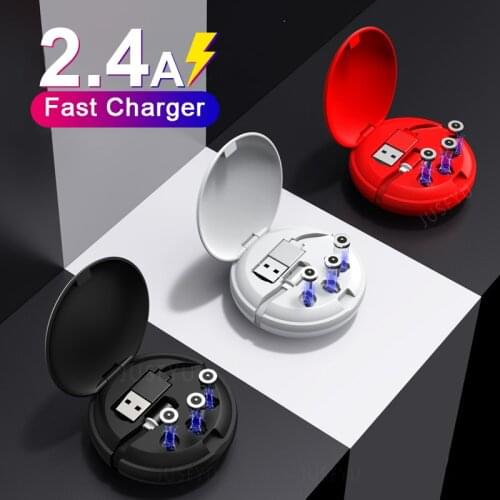 3 in 1 Retractable Micro USB Type C Magnetic Cable Portable Charger Data Cord Quick Charge For iPhone 12 Xiaomi 11 10 Huawei P40