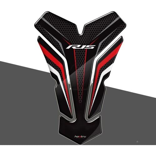 3D Resin Motorcycle Tank Pad Protector Sticker Case for Yamaha YZF-R15 R15 Models