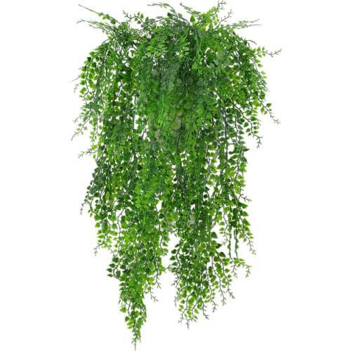 7Pcs Artificial Ivy Vine Plants Outdoor Indoor Hanging Decor + Palm Leaves