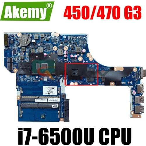 828423-001 828423-601 828423-501 MODEL:X63C for HP ProBook 450 G3 470 G3 Laptop Motherboard DAX63CMB6C0 Mainboard SR2EZ i7-6500U