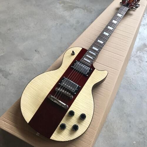 Free delivery, tiger maple top in a variety of colors, electric guitar, rosewood fingerboard Color can be customized