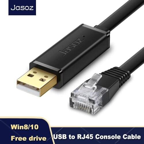 Jasoz USB to RJ45 Console Cable Serial Adapter For Cisco Router Computer USB RJ45 8P8C Converter USB Console Cable