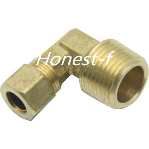 LTWFITTING 3/8" OD x 1/2" Male NPT 90 Deg Compression Elbow,BRASS COMPRESSION FITTING