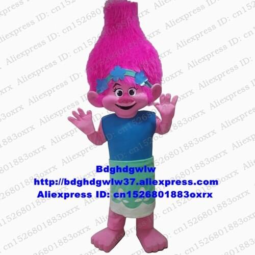 Poppy Branch From Dream works Trolls Mascot Costume Adult Cartoon Character Outfit Suit Music Carnival Television Theme cx4053