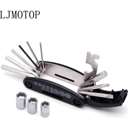 Multifunction Motorcycles Tools Repairing Set Folding Wrench Ferramentas For Z900 ER6N Z800 Z750 Z1000SX CRF 450 CRF XR XL 85