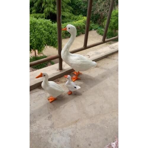 Simulation white goose Handmade model,polyethylene&furs goose,Prop,home decoration Xmas gift w4101