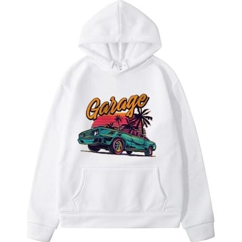 2021 high quality cotton car print pattern street hoodie autumn and winter mens and womens sweater oversized 3XL
