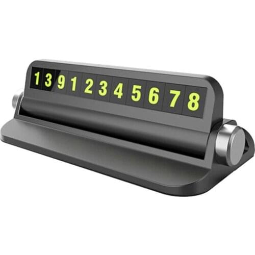 New Creative Car Temporary Parking Card Multi-Function Mobile Phone Bracket Parking Number Card With Luminous Aromatherapy