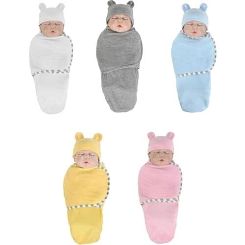 Infants Swaddling Wrap Blanket Newborn Baby Sleepsack Adjustable Sleeping Bag