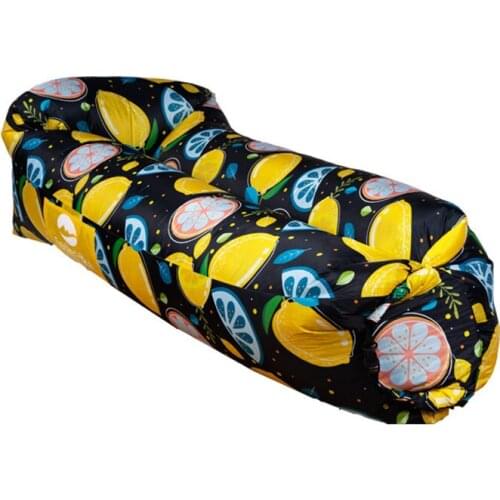 Hot Folding Inflatable Sofa Portable Lazy Inflatable Sofa Outdoor Air Cushion Travel Bedding Camping Mattress Colourful Air Bed