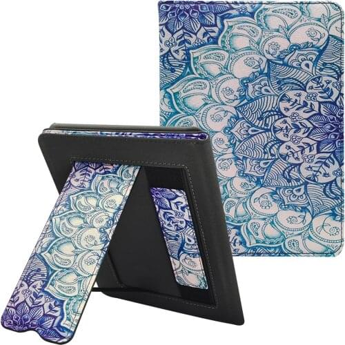 Folding Stand Case for All New Kindle 10th Generation 2019 Released (J9G29R) PU Leather Cover - with Auto Wake/Sleep Hand Strap