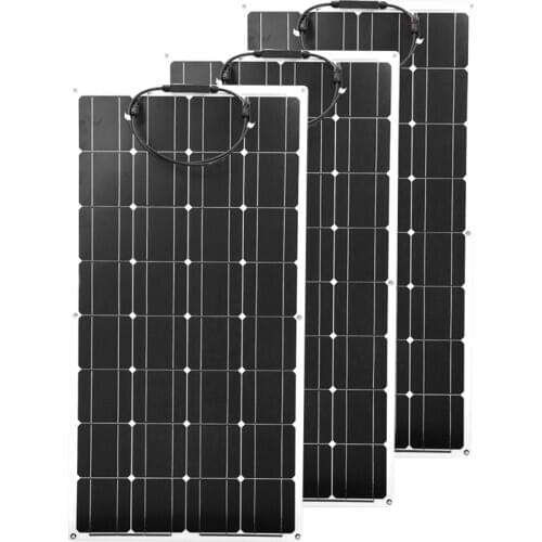 100W 200W 300W solar panel, 32pcs cell, 3.3W Monocrystal Solar Cell 22% Charging Efficiency China Photovoleneration
