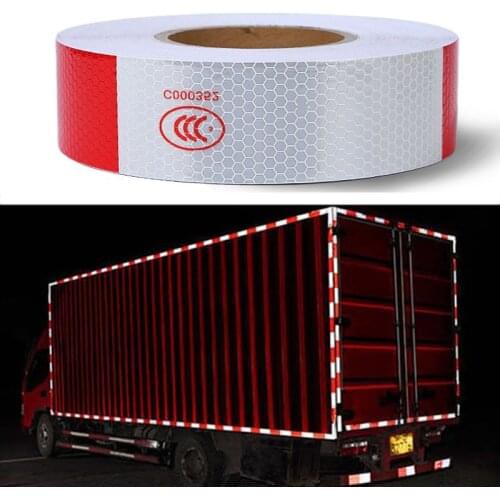 Reflective Tape Safety Caution Warning Reflective Adhesive Tape Sticker For Truck Motorcycle Bicycle Car Styling